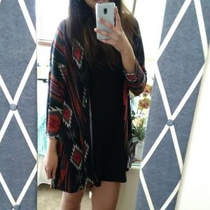 Aztec print cardigan